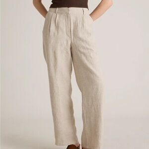 Quince 100% European Linen Pleated Trouser size 8